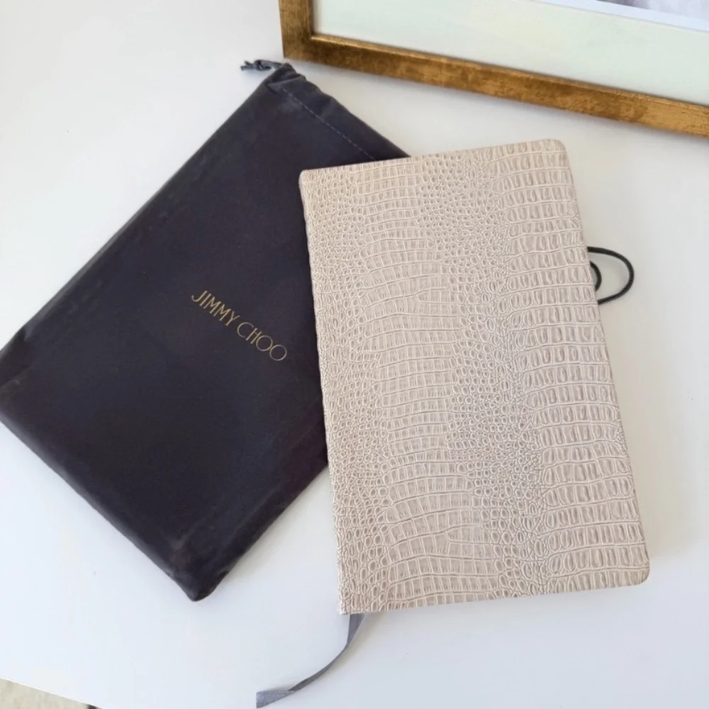 Jimmy Choo Faux Croc-Embossed Leather Notebook GWP